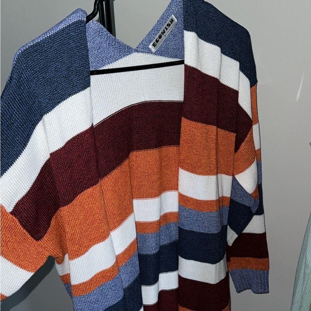 Fall colored long cardigan